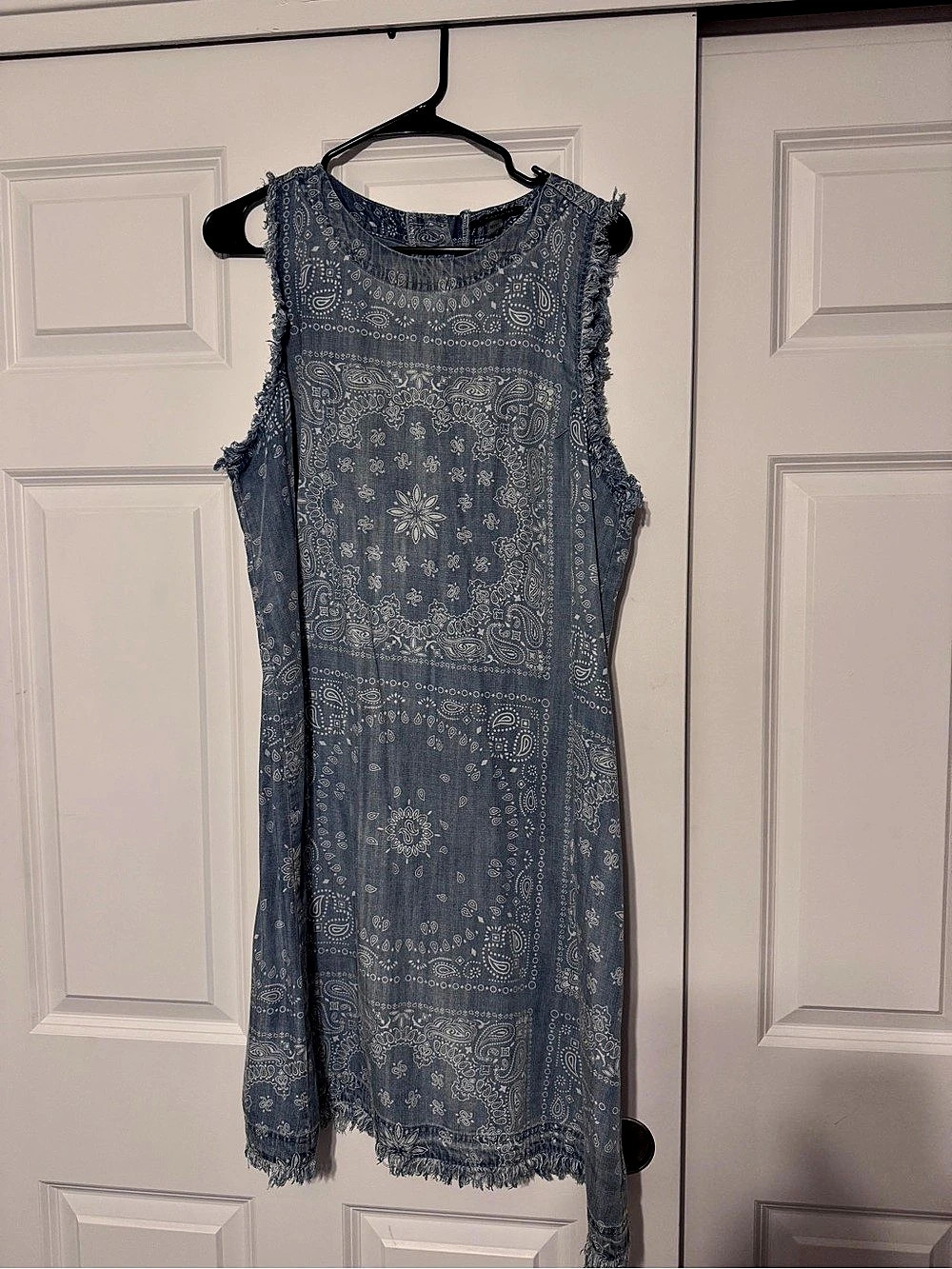 Tahari Paisley Mini Dress in Blue Size XL
